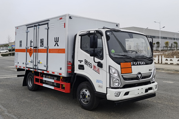 Explosive equipment box truck